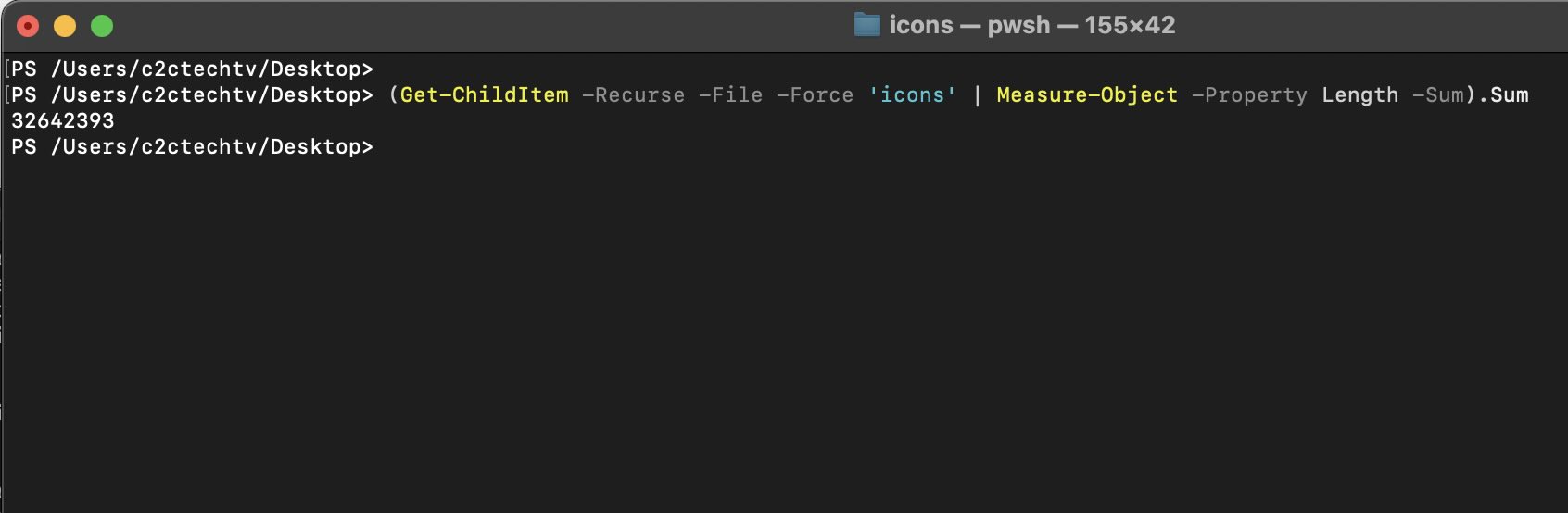 PowerShell How to Get Folder Size